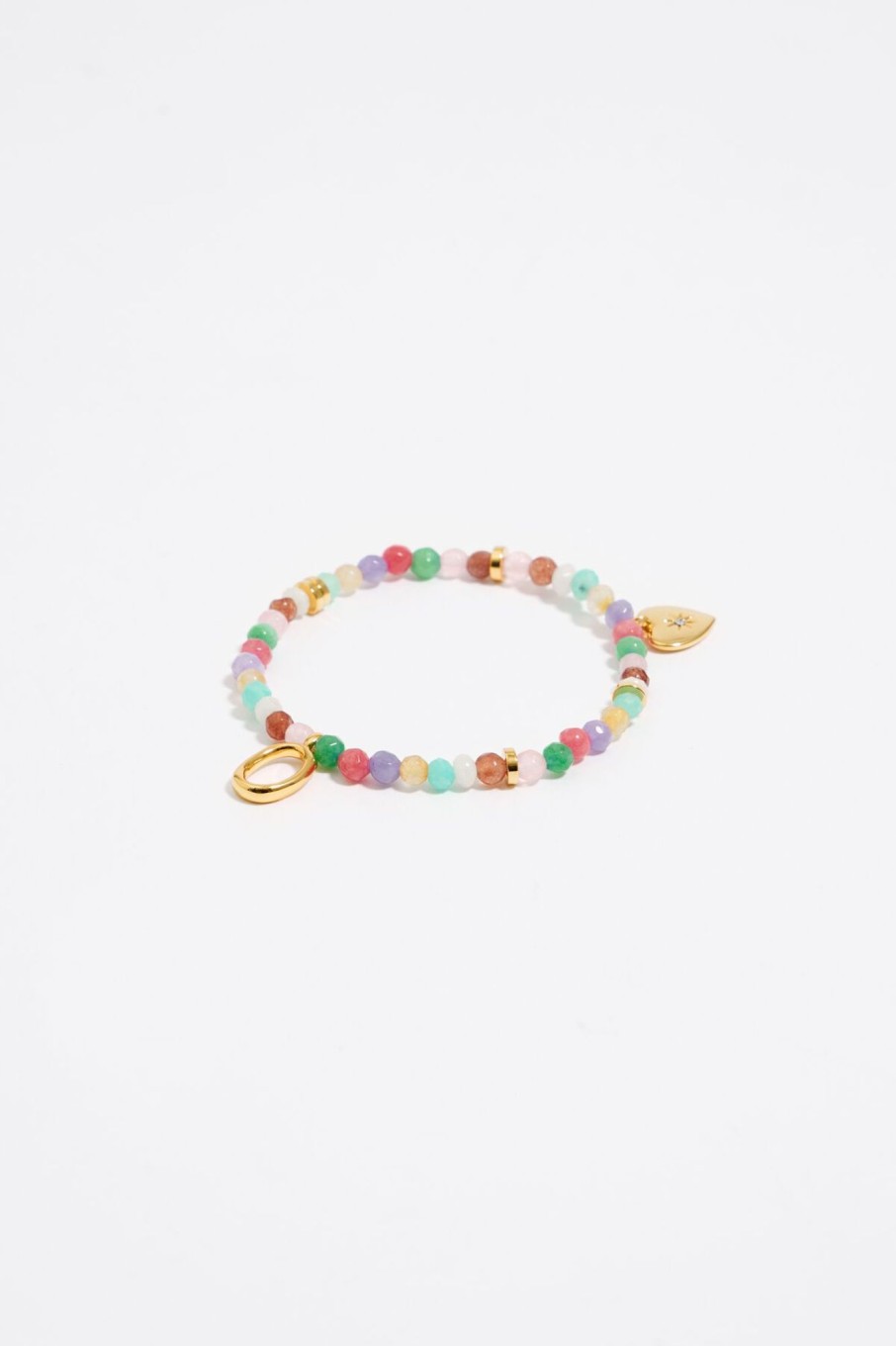 Abecedario | BIMBA Y LOLA Pulsera Letra O Piedras Multicolores