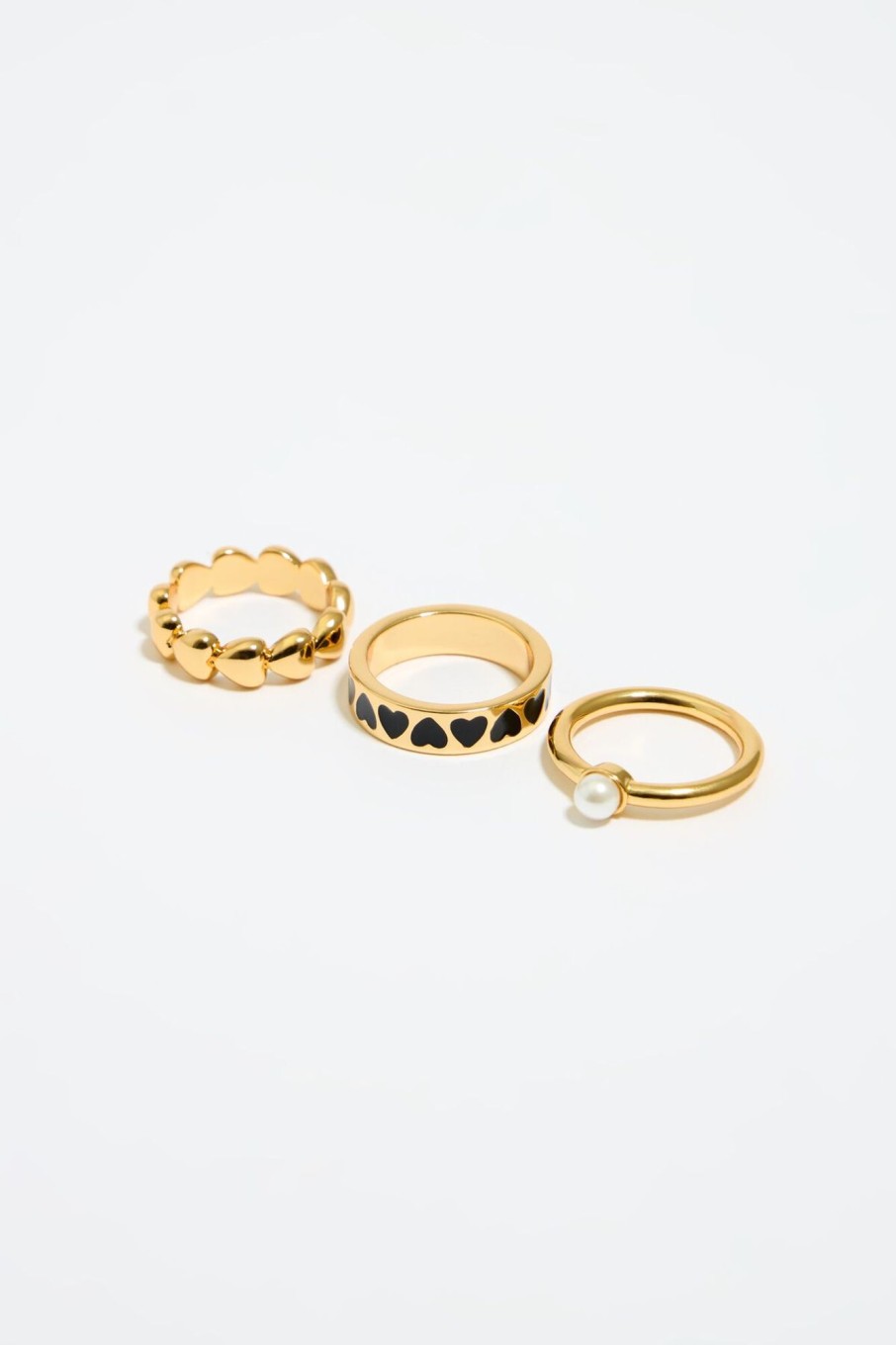 Anillos | BIMBA Y LOLA Set Anillos Dorados