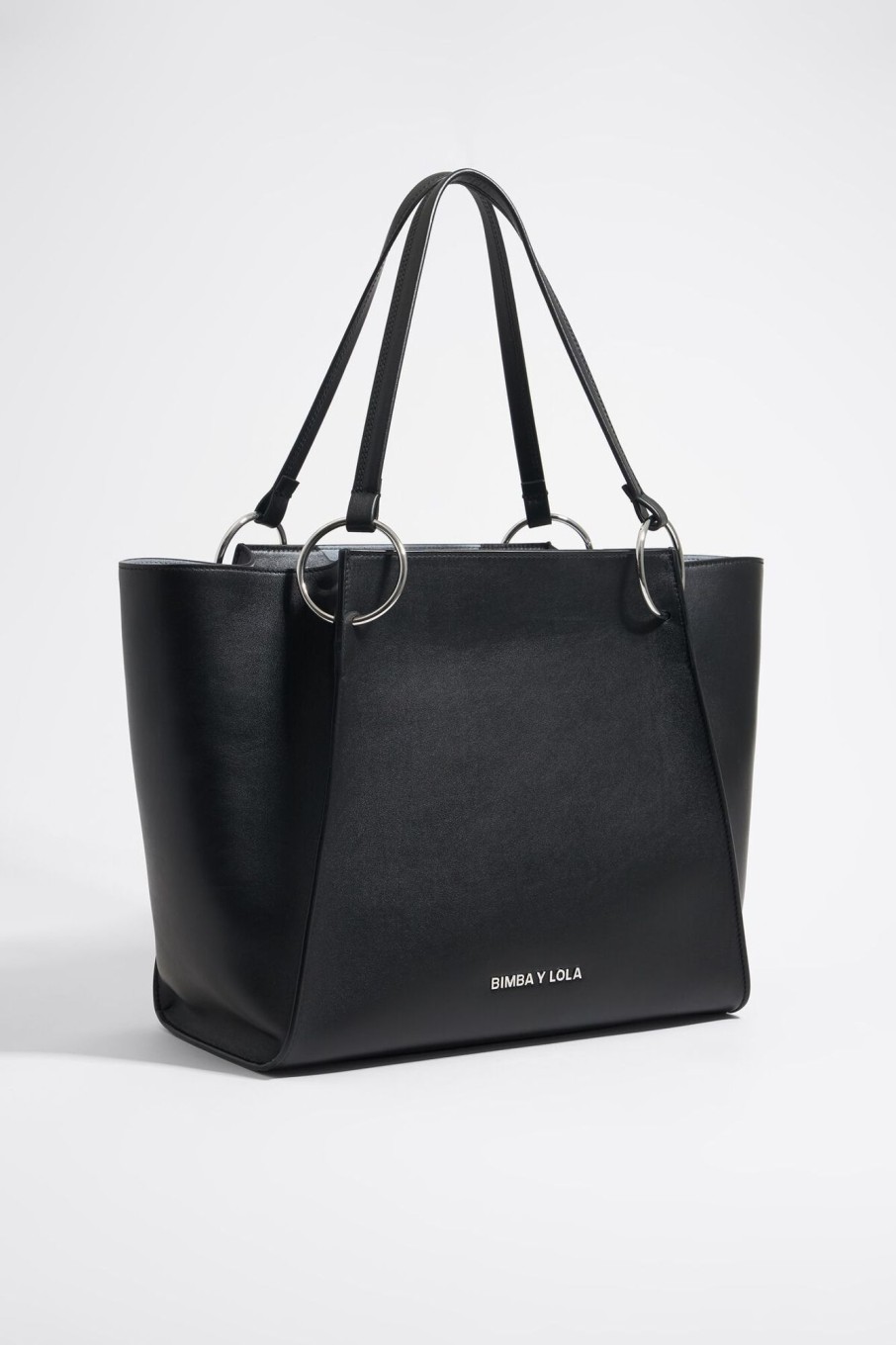 Bolsos Piel | BIMBA Y LOLA Bolso Shopper Grande Piel Negro