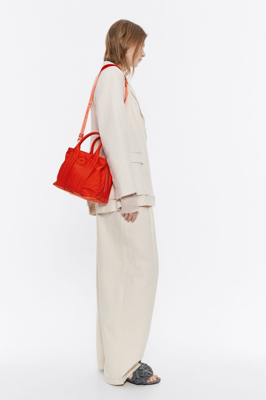 Bolsos Nylon | BIMBA Y LOLA Bolso De Mano Mediano Nylon Coral