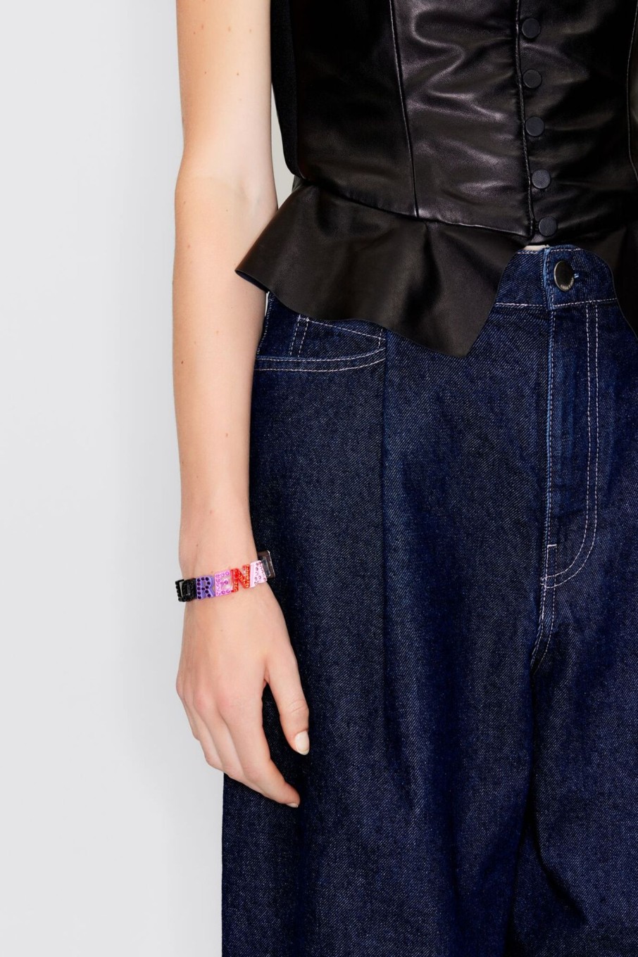 Pulseras | BIMBA Y LOLA Charm Letra R Metal Violeta