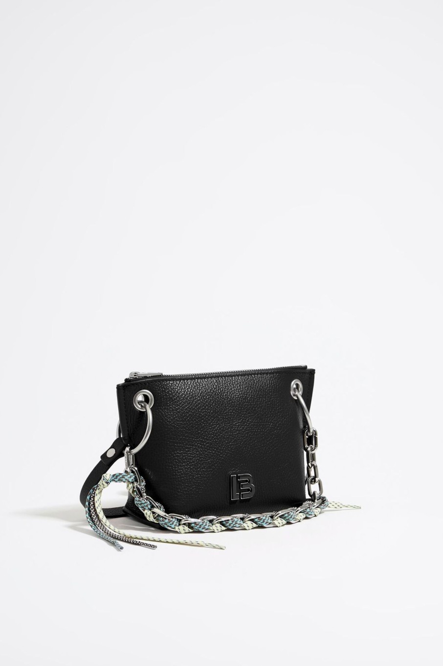 Bolsos Piel | BIMBA Y LOLA Bolso Bandolera Trapecio Pequeno Piel Negro