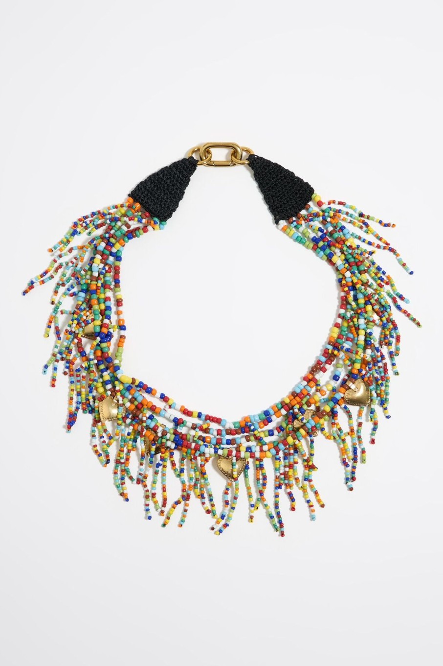 Collares | BIMBA Y LOLA Collar Corazones Y Abalorios Multicolores