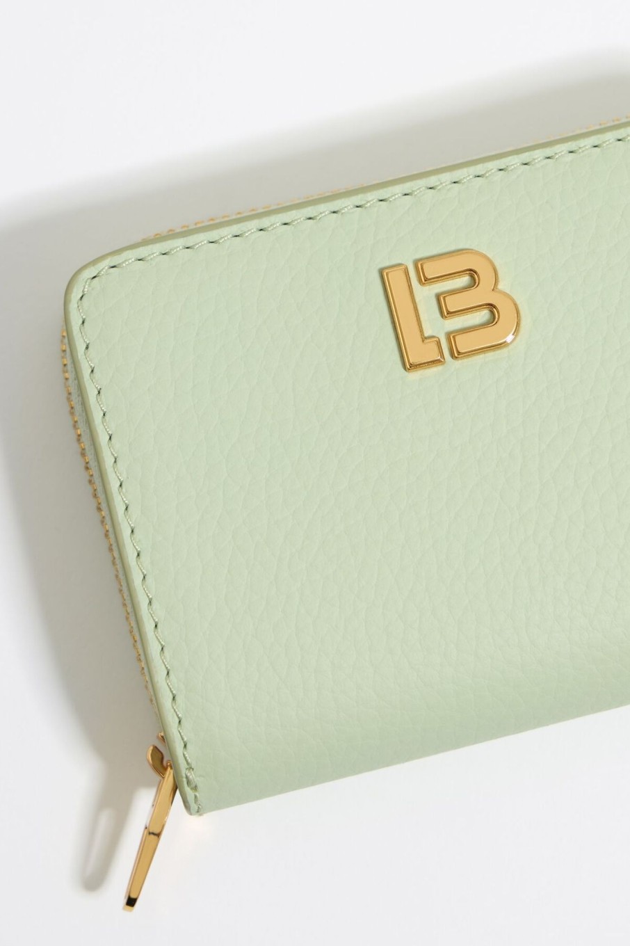 Piel | BIMBA Y LOLA Cartera Solapa Piel Verde Pastel