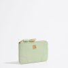 Piel | BIMBA Y LOLA Monedero Piel Verde Pastel