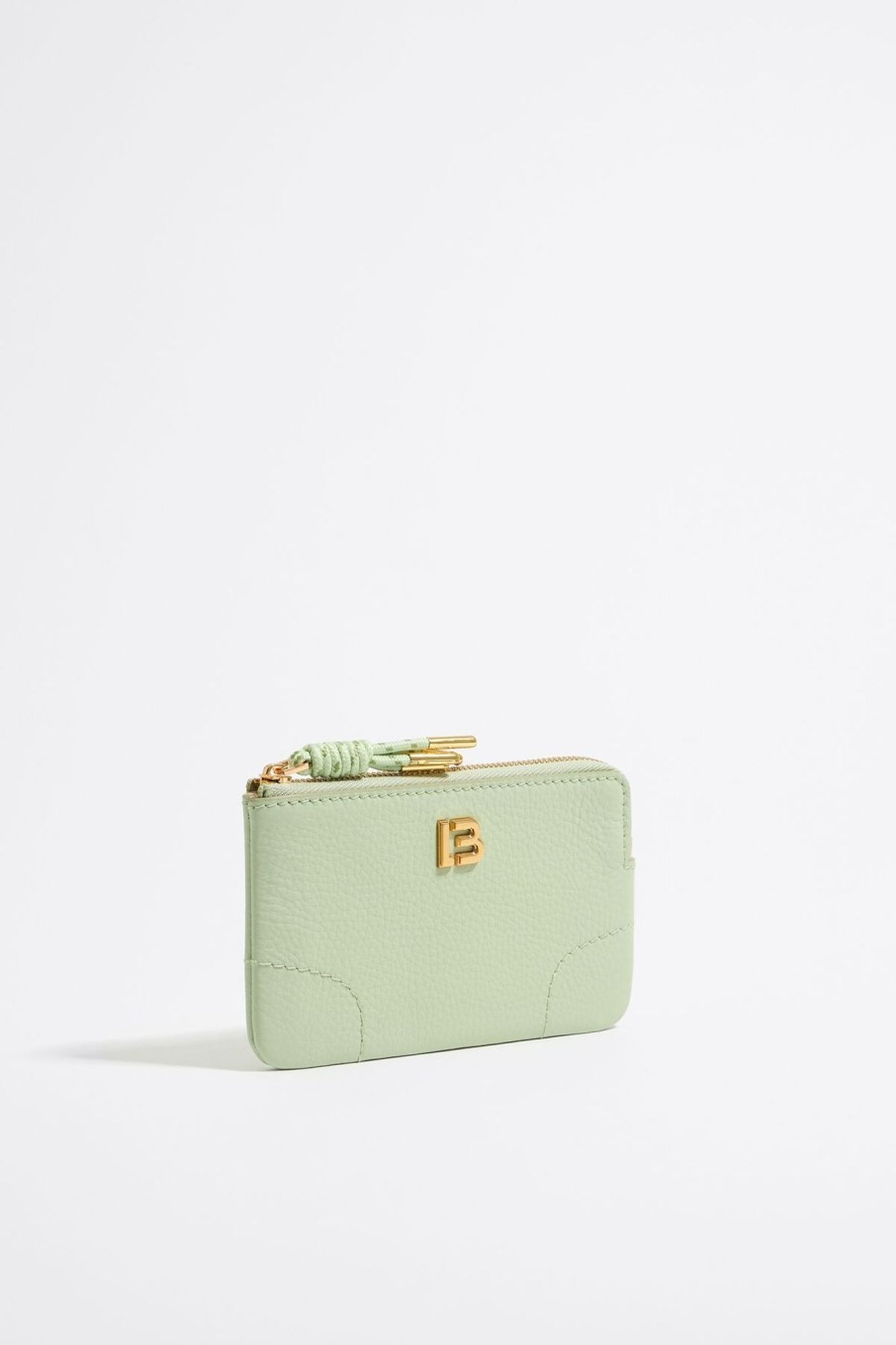 Piel | BIMBA Y LOLA Monedero Piel Verde Pastel