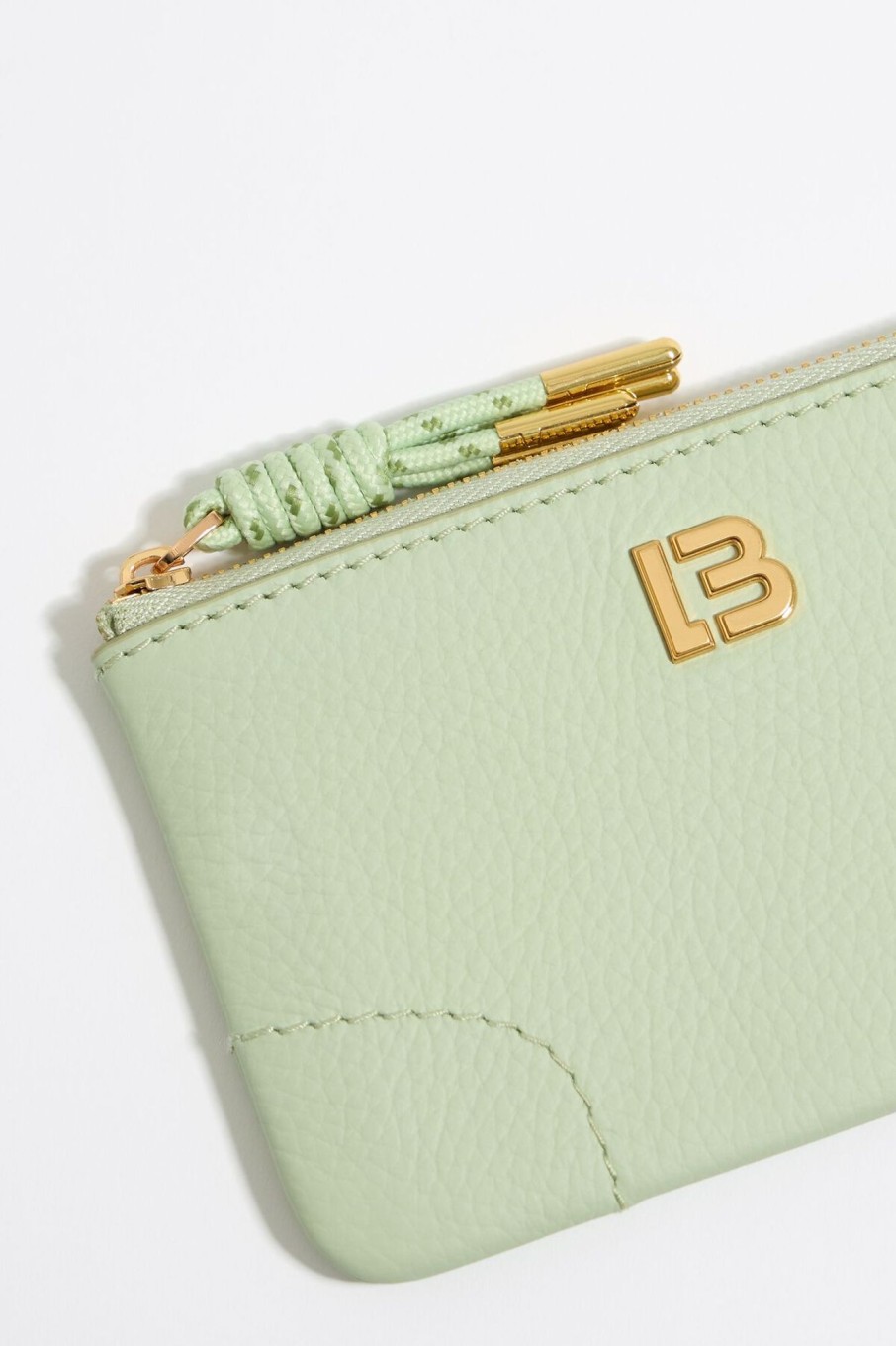 Piel | BIMBA Y LOLA Monedero Piel Verde Pastel