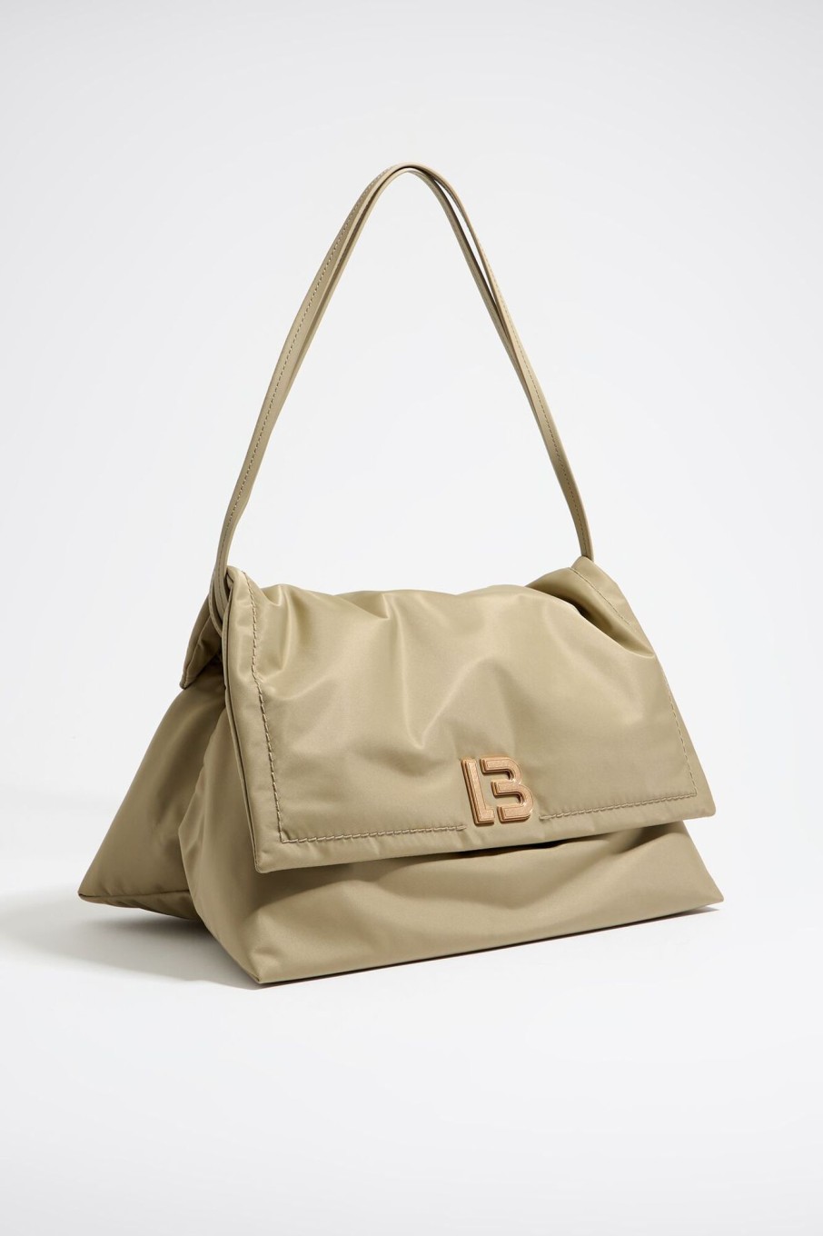 Bolsos Nylon | BIMBA Y LOLA Bolso Solapa Mediano Caqui Claro