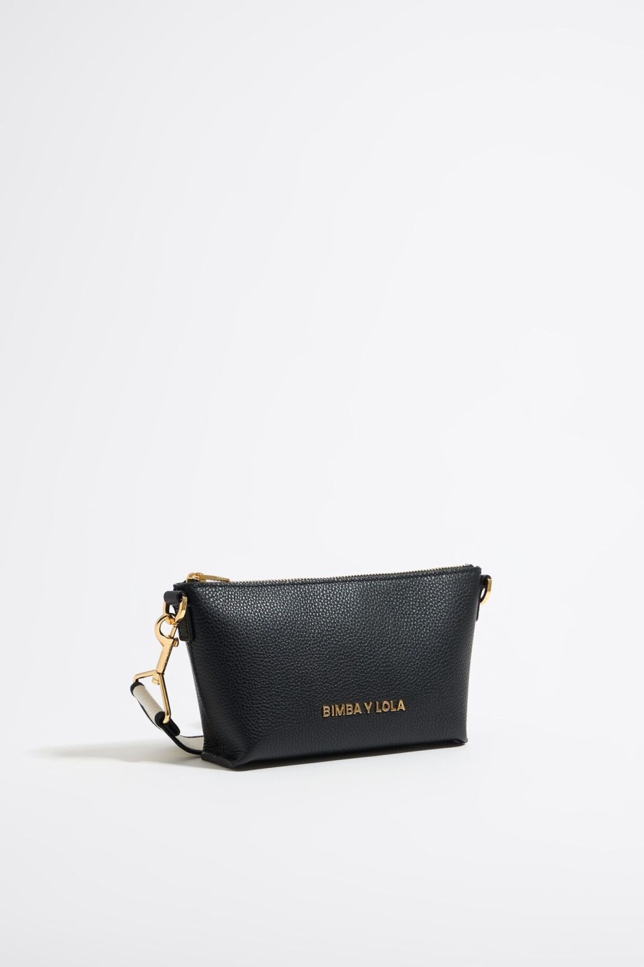 Bolsos Piel | BIMBA Y LOLA Bolso Trapecio Mini Piel Negro