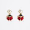 Pendientes | BIMBA Y LOLA Pendientes Cristal Y Mariquita Rojos