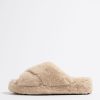 Sandalias | BIMBA Y LOLA Sandalia Plana Pelo Beige