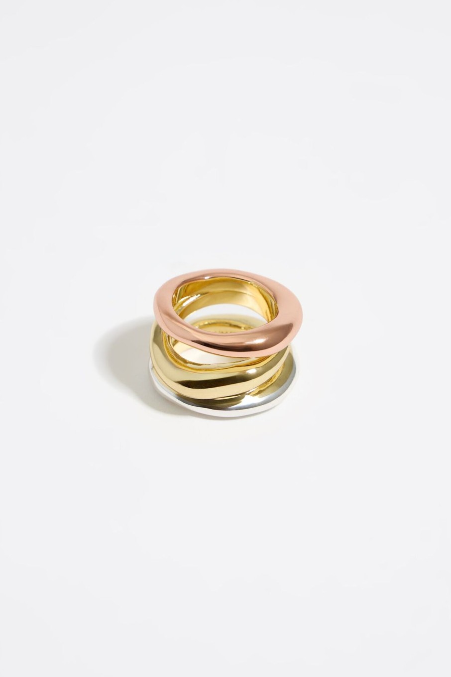 Anillos | BIMBA Y LOLA Anillo Tres Bandas Multicolor