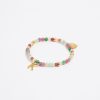 Abecedario | BIMBA Y LOLA Pulsera Letra K Piedras Multicolores