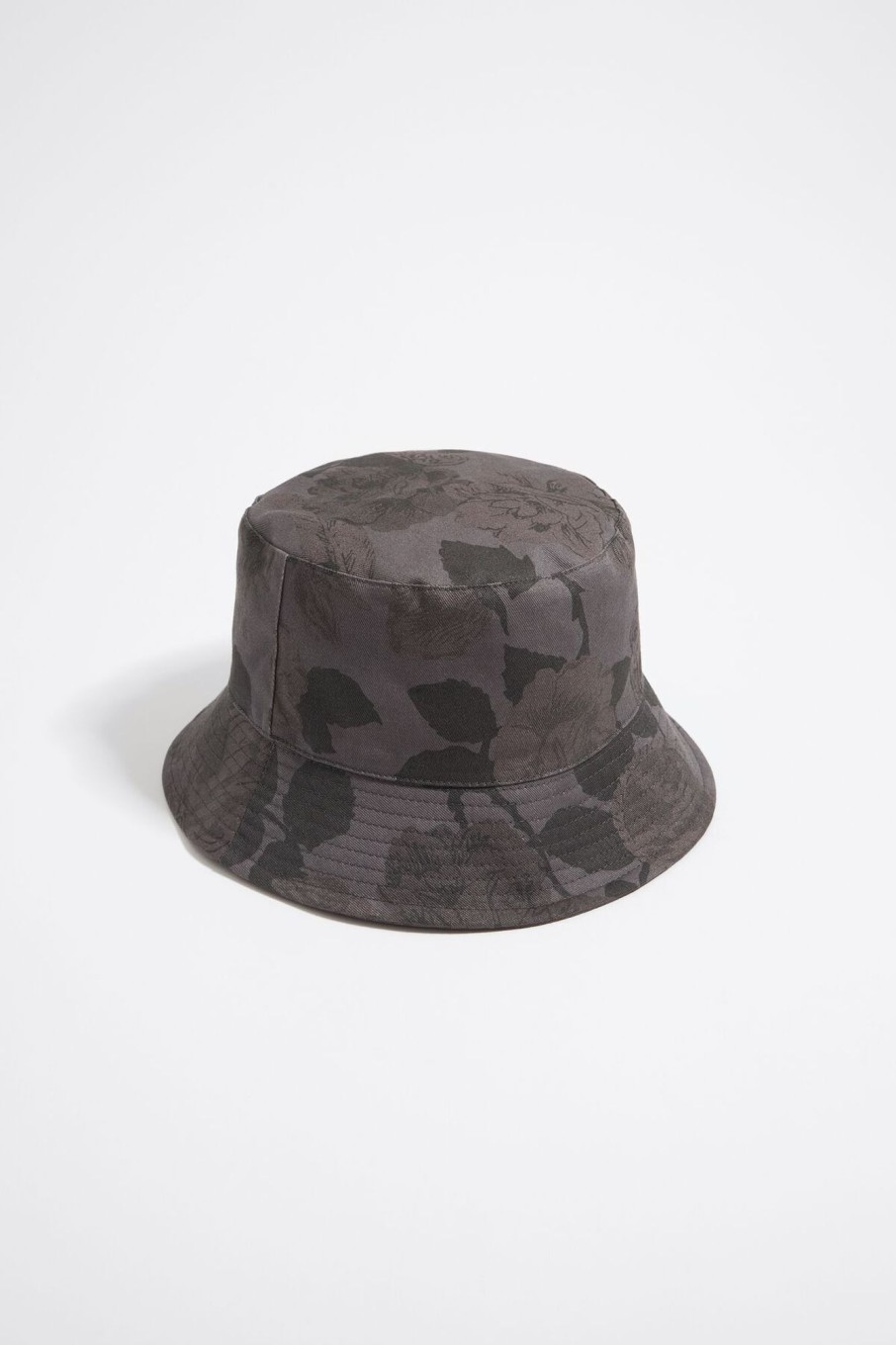 Gorros Y Gorras | BIMBA Y LOLA Gorro Bucket Algodon Print Canary Gris