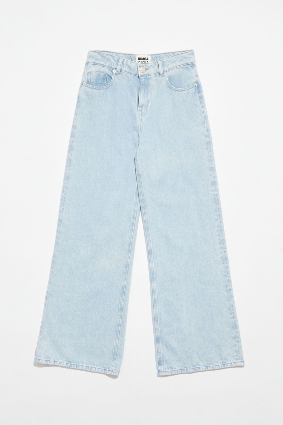 Denim | BIMBA Y LOLA Wide Leg - Vaquero Ancho Azul