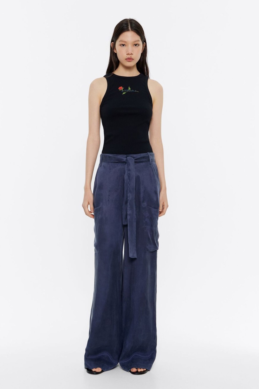 Pantalones | BIMBA Y LOLA Pantalon Carrot Azul Lavado