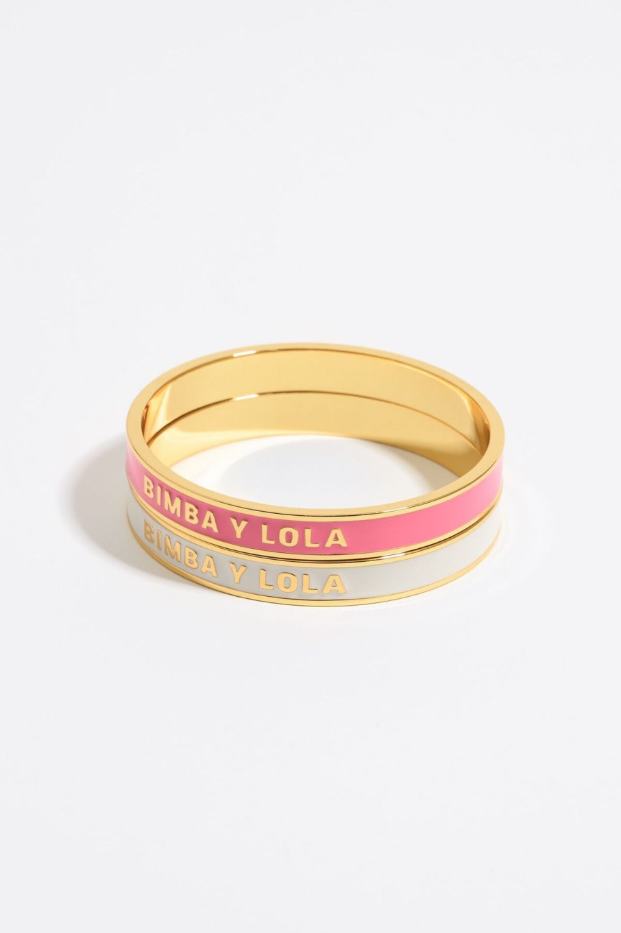 Pulseras | BIMBA Y LOLA Set Pulseras Logo Esmalte