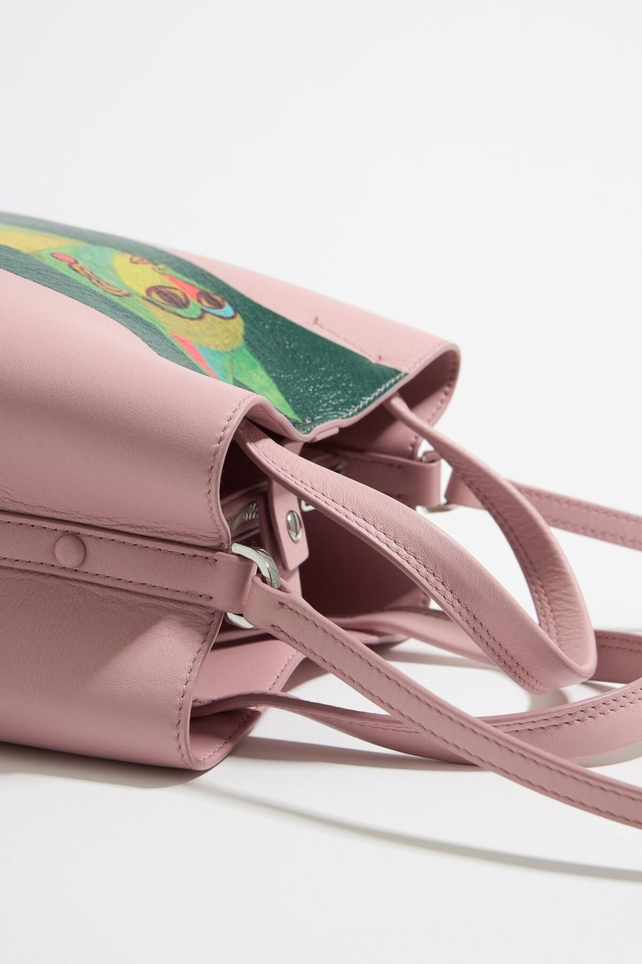 Bolso Chihuahua | BIMBA Y LOLA Bolso Chihuahua X Ana Leovy Pequeno Piel Rosa Pastel