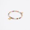 Abecedario | BIMBA Y LOLA Pulsera Letra A Piedras Multicolores