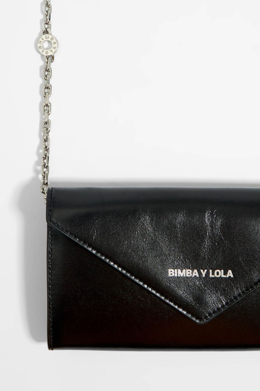 Piel | BIMBA Y LOLA Bolso Solapa Mini Piel Negro