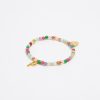 Abecedario | BIMBA Y LOLA Pulsera Letra P Piedras Multicolores