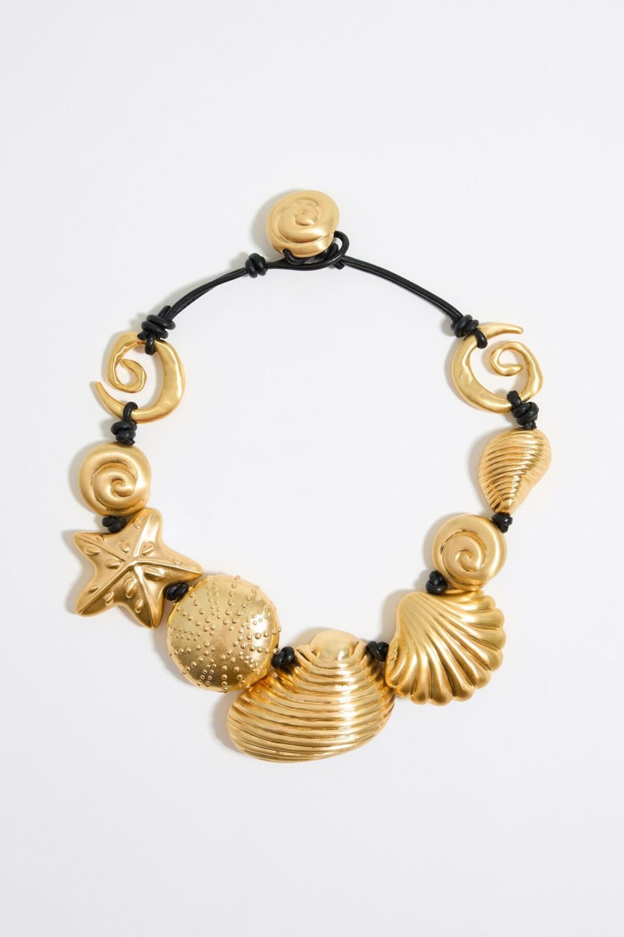 Collares | BIMBA Y LOLA Collar Caracolas Dorado Mate