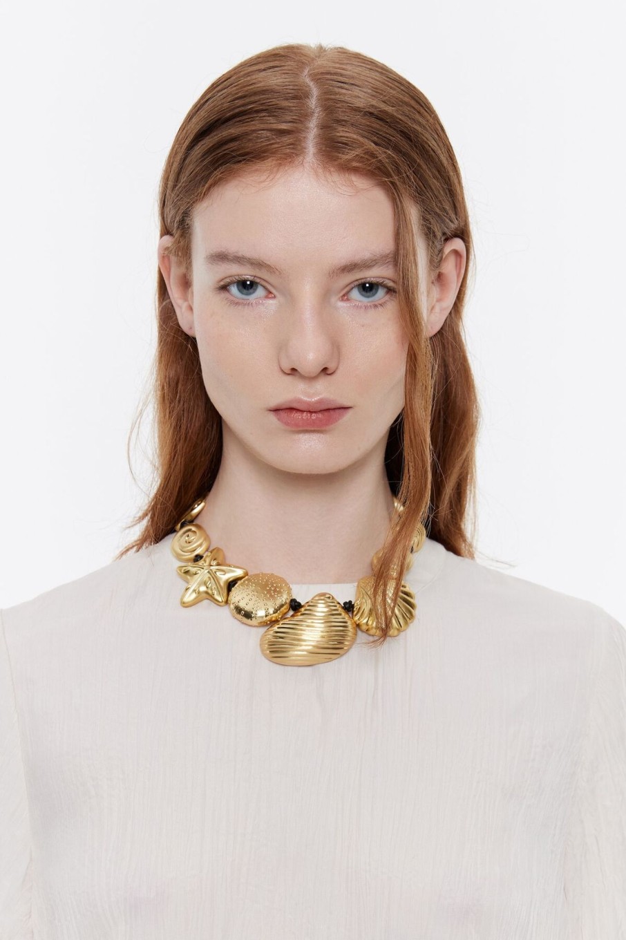 Collares | BIMBA Y LOLA Collar Caracolas Dorado Mate