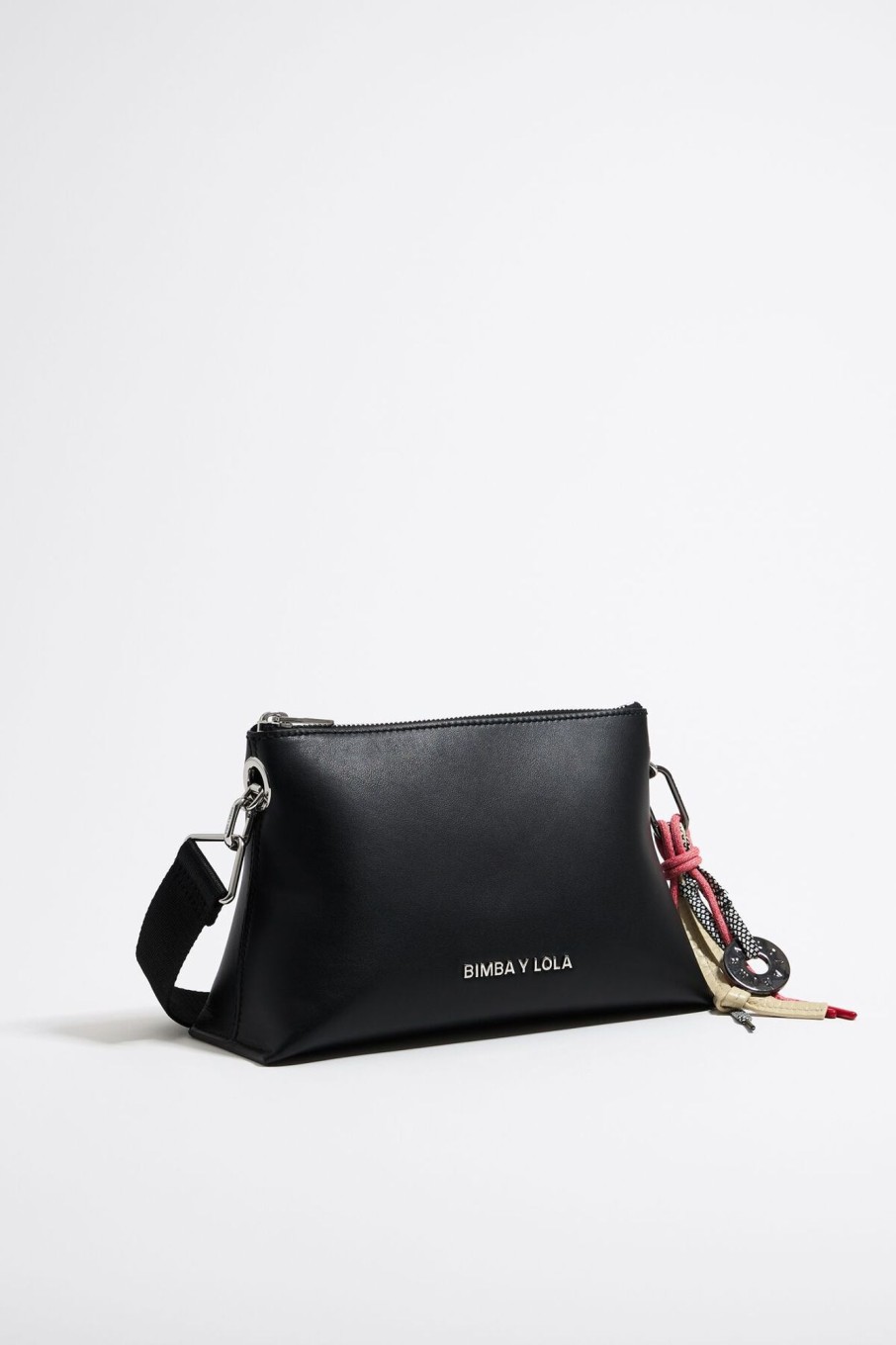 Bolsos Piel | BIMBA Y LOLA Bolso Trapecio Pequeno Piel Negro