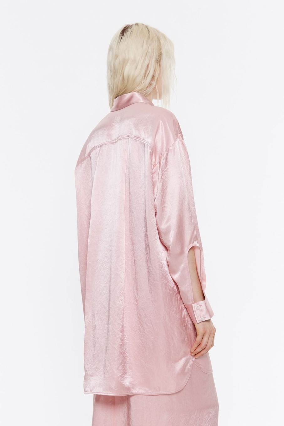 Total Look | BIMBA Y LOLA Camisa Oversize Saten Rosa