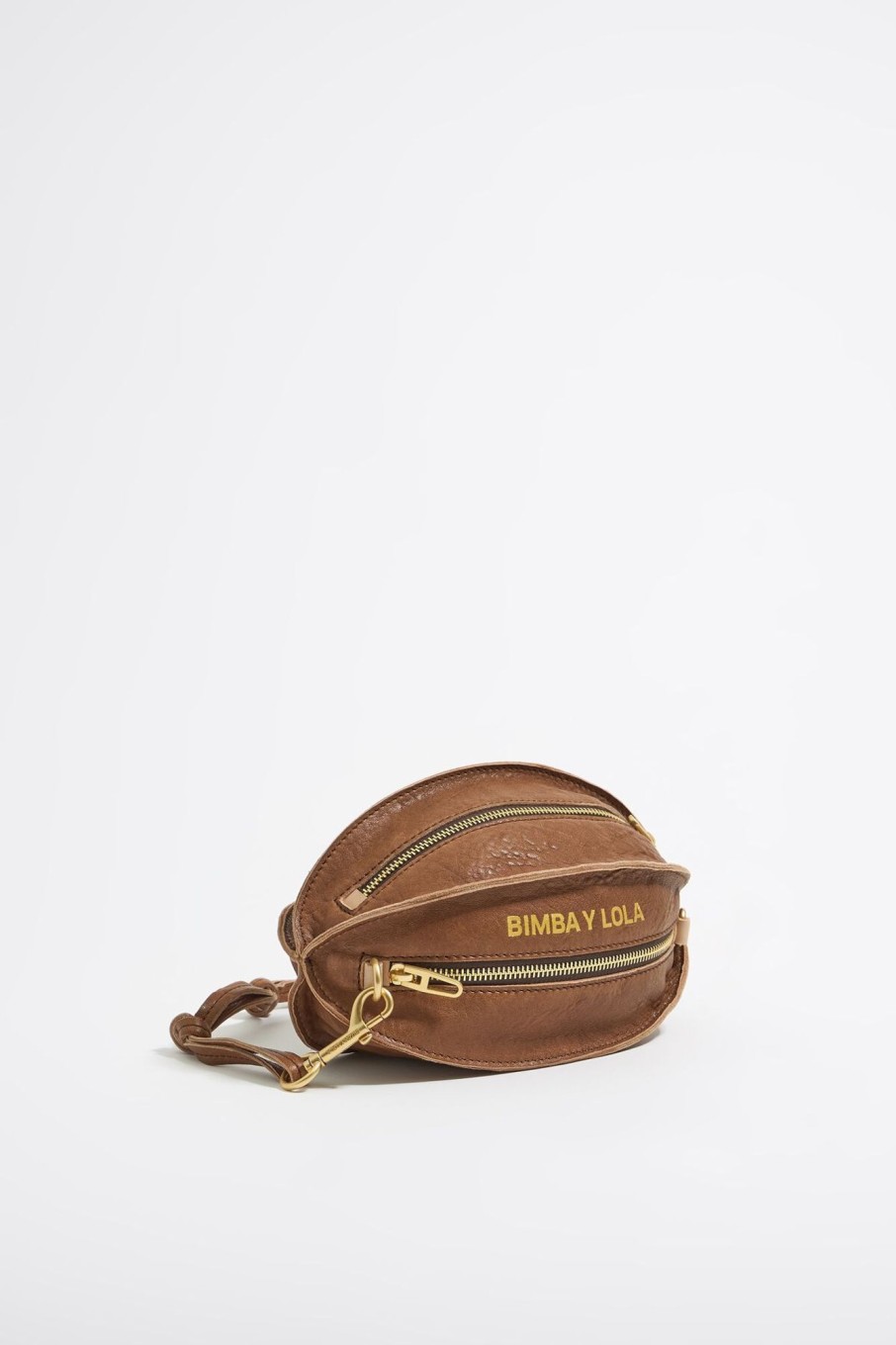 Bolsos Piel | BIMBA Y LOLA Bolso Pelota Pequeno Piel Chocolate