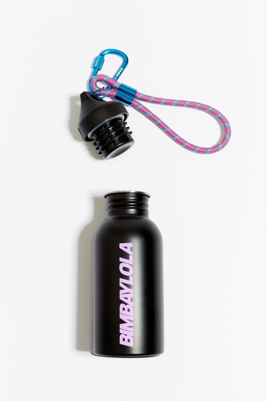 Botellas | BIMBA Y LOLA Botella Acero Inoxidable Logo Negra