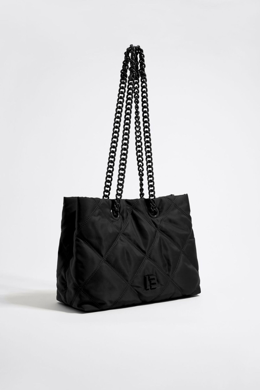 Bolsos Nylon | BIMBA Y LOLA Bolso Shopper Mediano Nylon Acolchado Negro