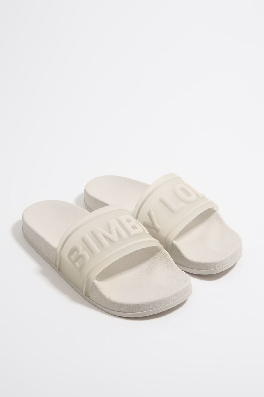 Chanclas | BIMBA Y LOLA Chancla Pala Logo Blanca