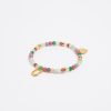 Abecedario | BIMBA Y LOLA Pulsera Letra U Piedras Multicolores