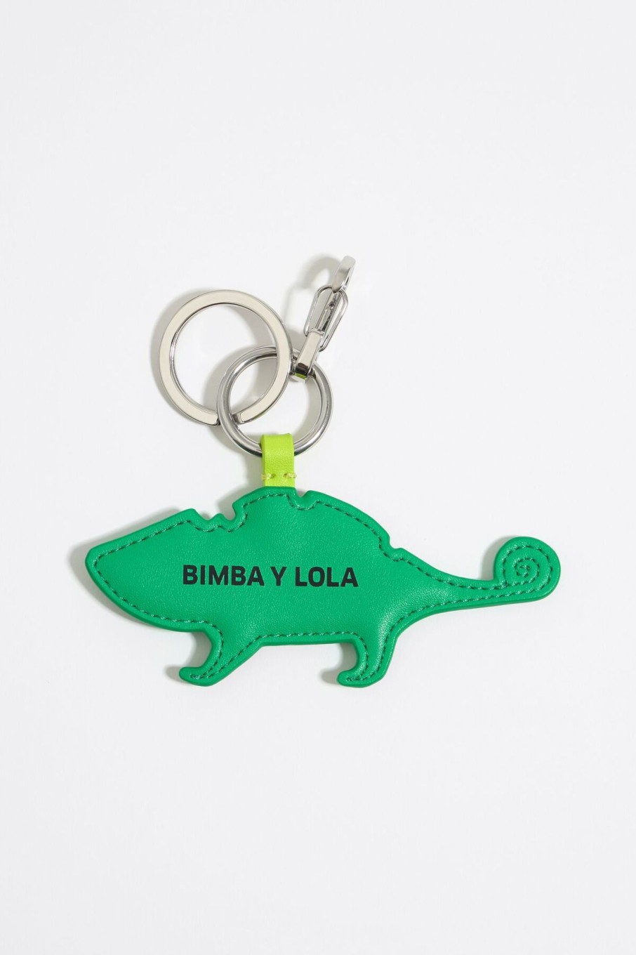 Llaveros | BIMBA Y LOLA Llavero Camaleon Piel Verde