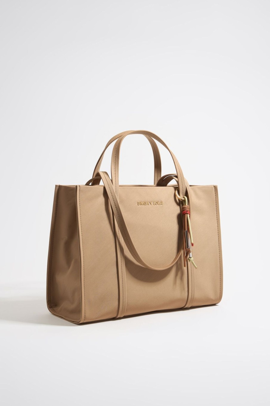 Bolsos Nylon | BIMBA Y LOLA Bolso Shopper Grande Nylon Tostado