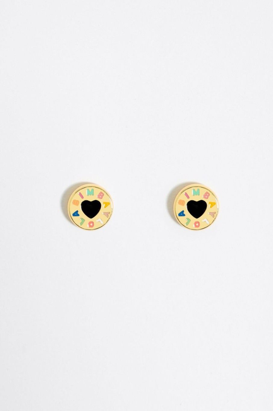 Pendientes | BIMBA Y LOLA Pendientes Logo Corazon Dorados