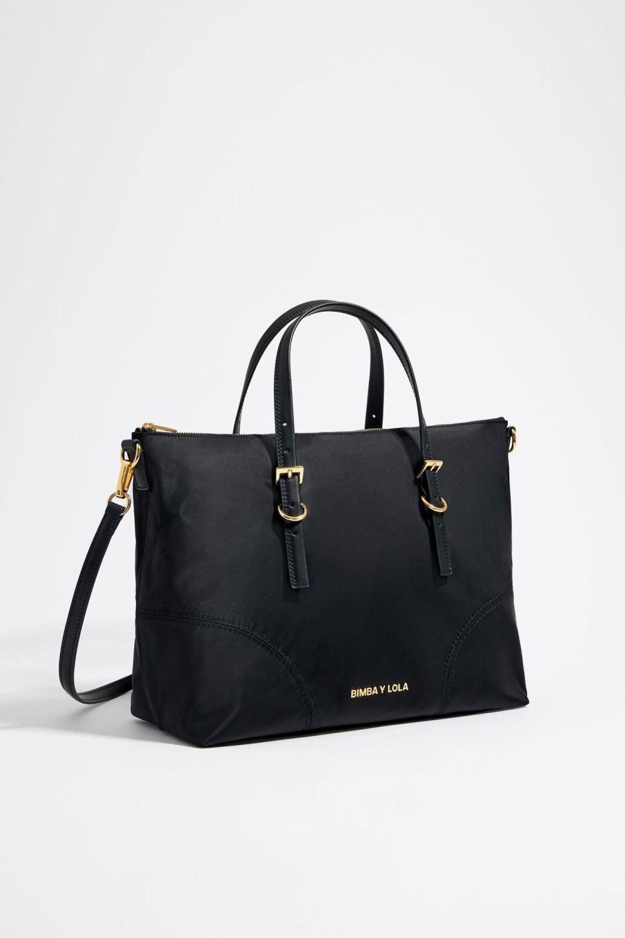 Bolsos Nylon | BIMBA Y LOLA Bolso Shopper Grande Negro