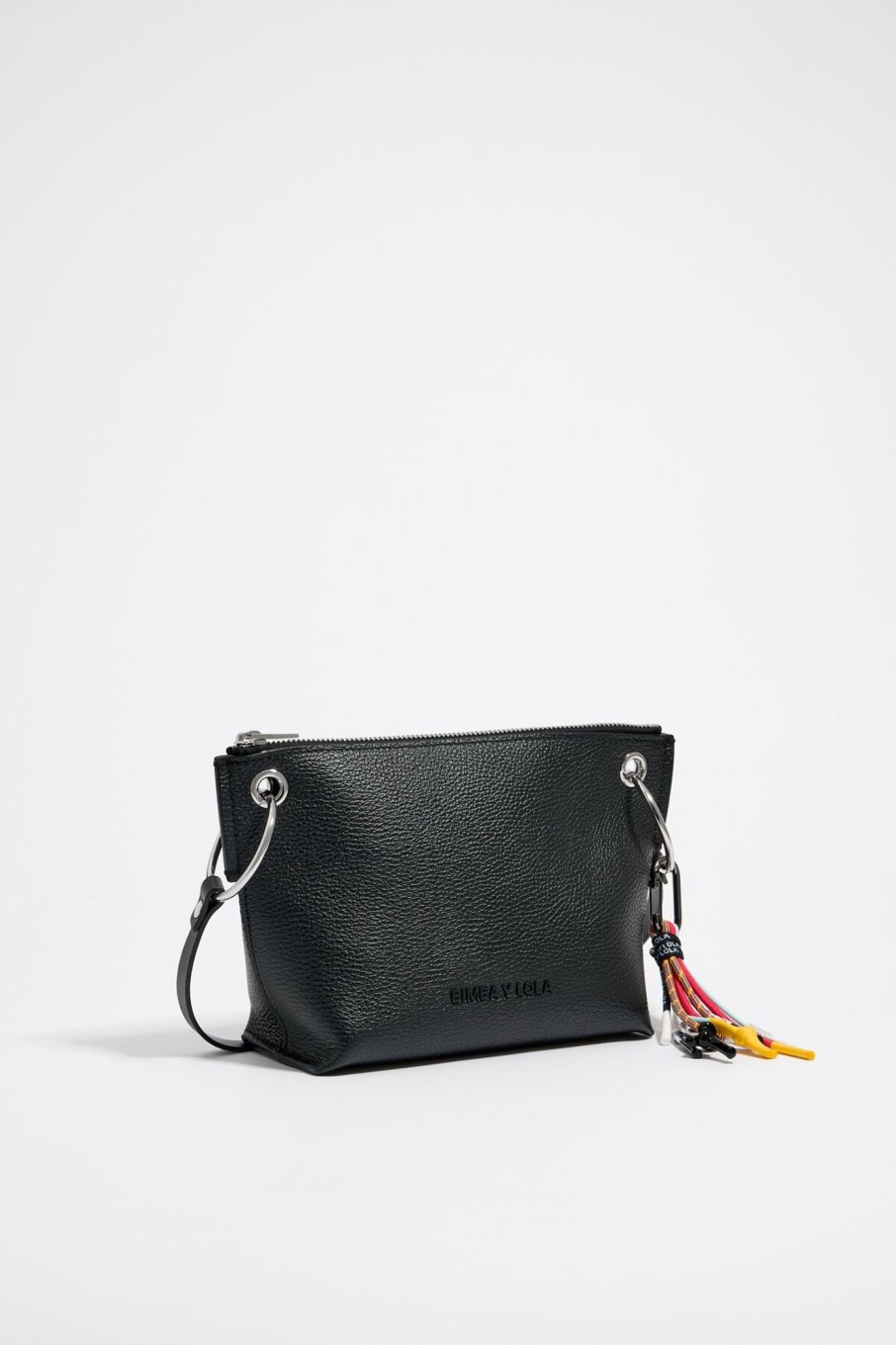 Bolsos Piel | BIMBA Y LOLA Bolso Trapecio Mediano Piel Negro