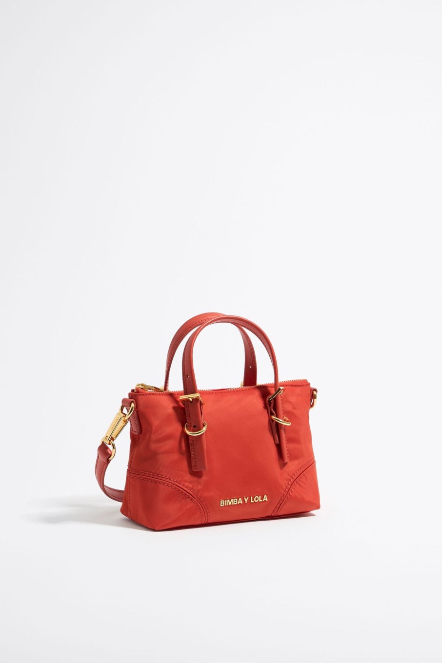 Bolsos Nylon | BIMBA Y LOLA Bolso Shopper Mini Nylon Coral