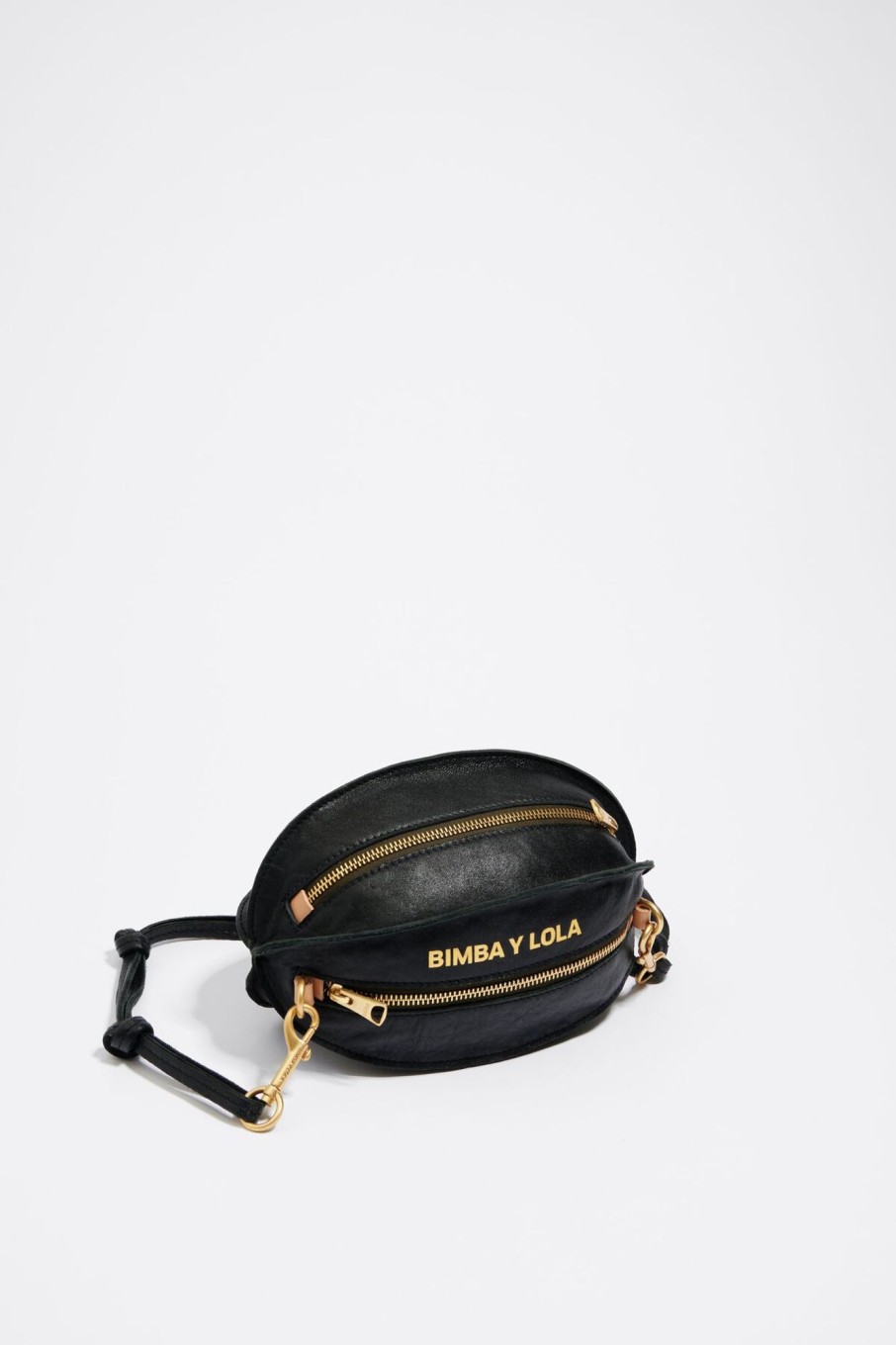 Bolsos Piel | BIMBA Y LOLA Bolso Pelota Pequeno Piel Negro