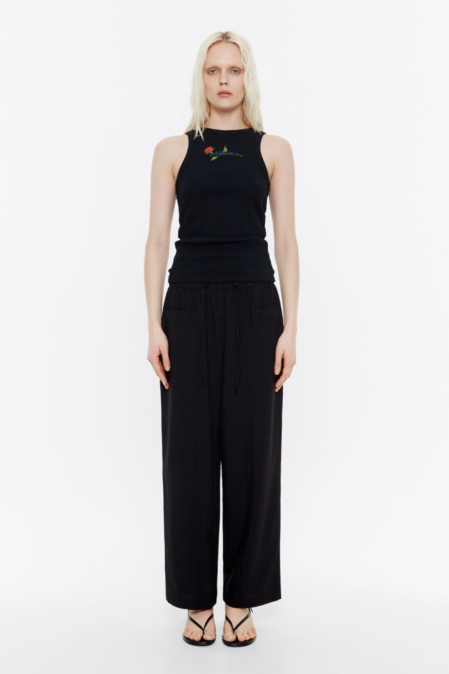 Pantalones | BIMBA Y LOLA Pantalon Jogger Algodon Negro