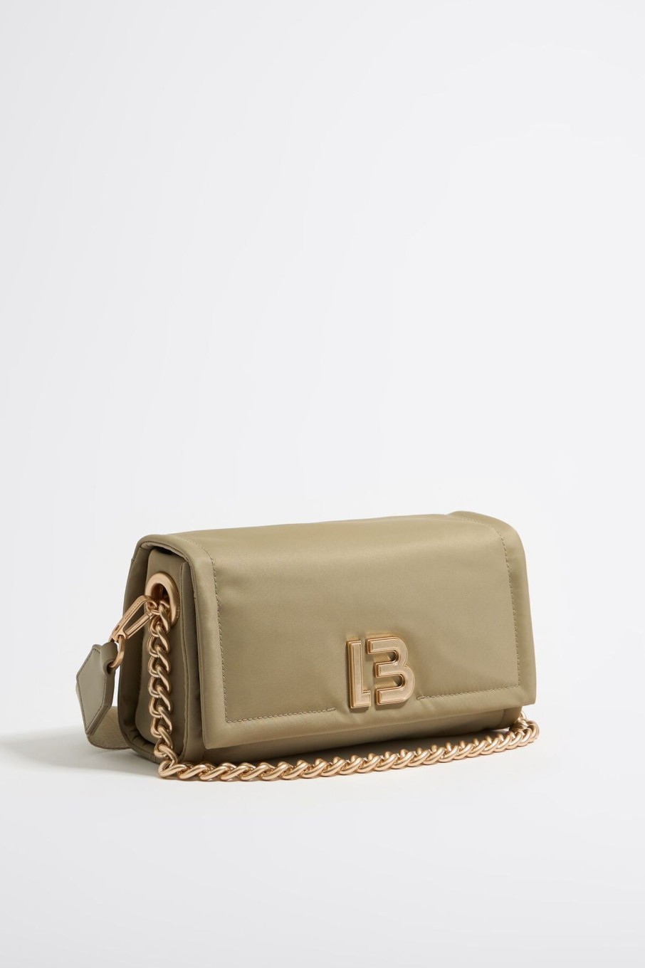 Bolsos Nylon | BIMBA Y LOLA Bolso Solapa Mediano Nylon Caqui Claro