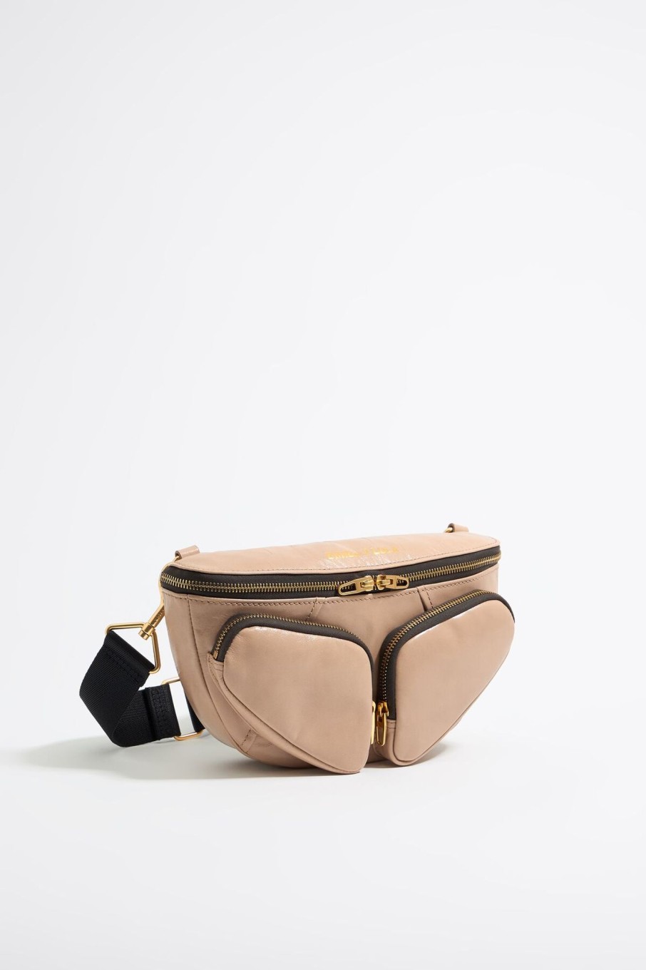 Bolsos Pocket | BIMBA Y LOLA Bolso Rinonera Pocket Pequeno Piel Camel