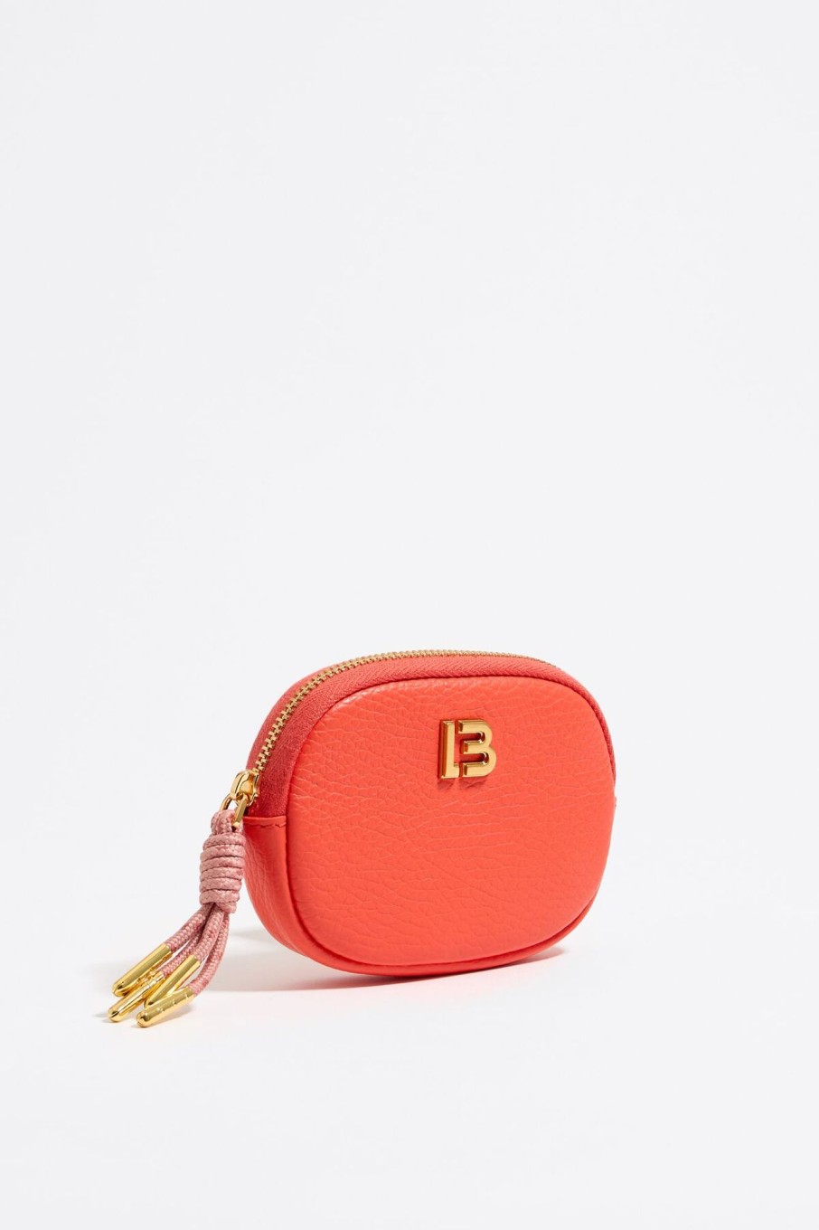 Piel | BIMBA Y LOLA Monedero Ovalado Piel Coral