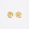 Pendientes | BIMBA Y LOLA Pendientes Logo Dorado Mates