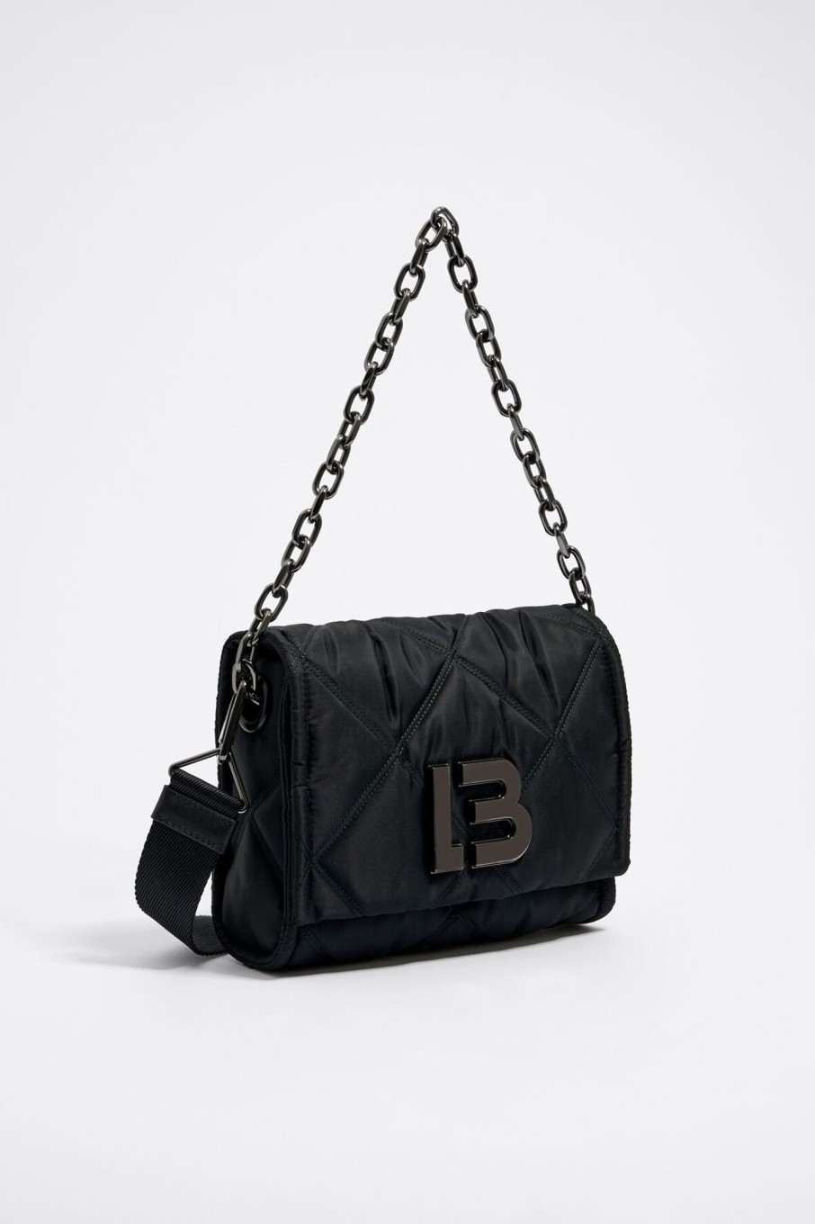 Bolsos Nylon | BIMBA Y LOLA Bolso Solapa Mediano Negro