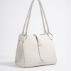 Bolsos Piel | BIMBA Y LOLA Bolso Shopper Grande Piel Blanco Roto