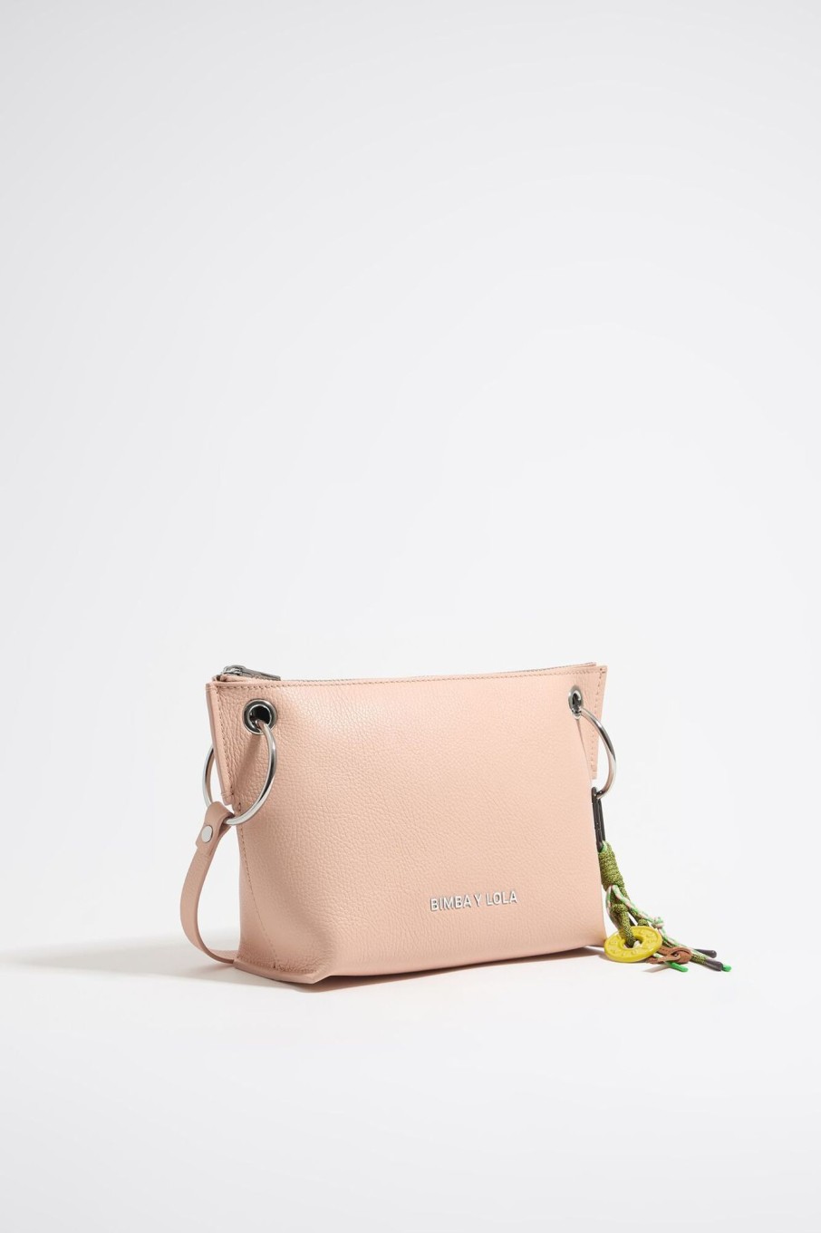 Bolsos Piel | BIMBA Y LOLA Bolso Trapecio Mediano Piel Rosa Claro