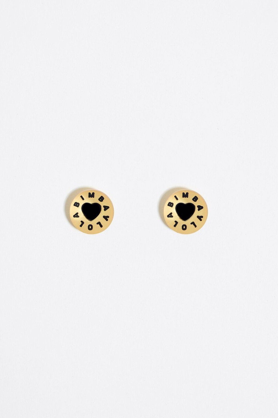 Pendientes | BIMBA Y LOLA Pendientes Logo Candy Corazon Negro